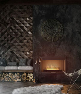 ambiente biocamino da appoggio FIREBOX 600