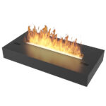 Biocamino freestanding da appoggio nero opaco Cm 40/50/60 - SIMPLE BOX