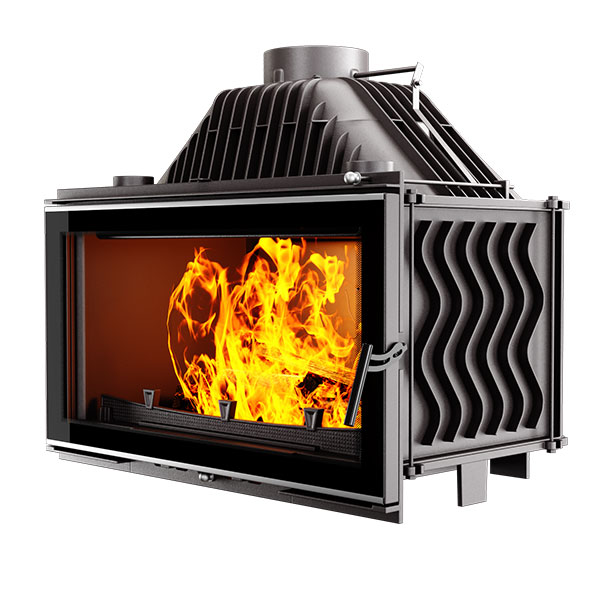 Insert Para Chimenea De Leña OutInFire W13A - Hierro Fundido, 11.5 KW, Eficiente Y Ecológico, Cumple Con Normativa Ecodesign