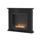 INPORTAL 1 - Biocamino freestanding da pavimento camino a bioetanolo nero/bianco